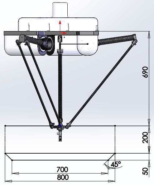 RDT801B Delta Robot Arm